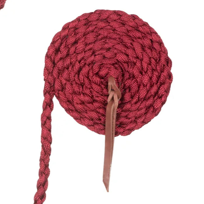 Weaver Leather Dark Red Braided Halter with Lead