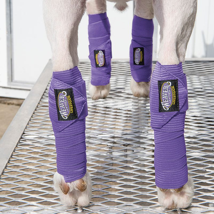 Weaver Leather Leather Purple Sheep and Goat Leg Wraps 4 Pack