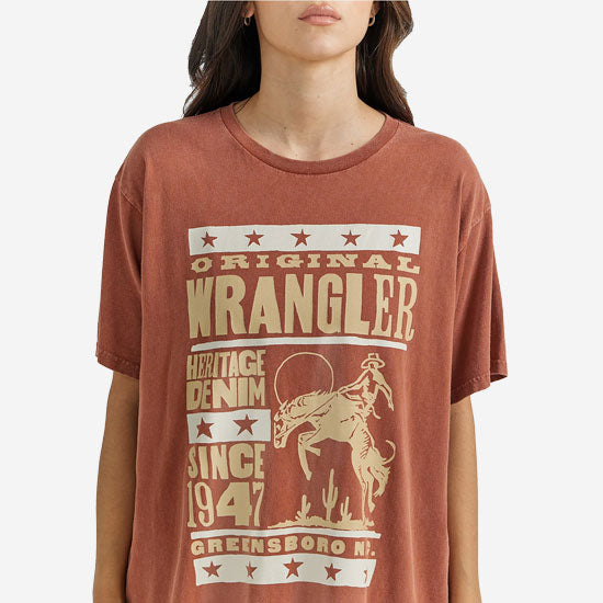 Wrangler Womens Spice Heritage Graphic Tee