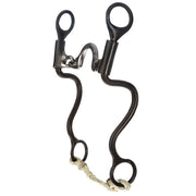 1 1/4" Rounded Low Port Chain Cavalry 8" Cheek Bit