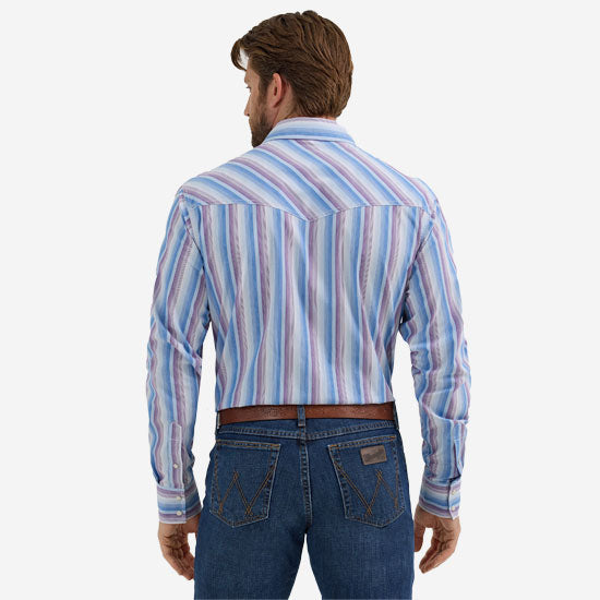 Wrangler Men's 20X Competition Advanced Comfort Long Sleeve Two Pocket Western Snap Shirt