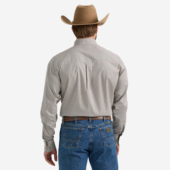 Wrangler George Strait Long Sleeve Button Down One Pocket Shirt