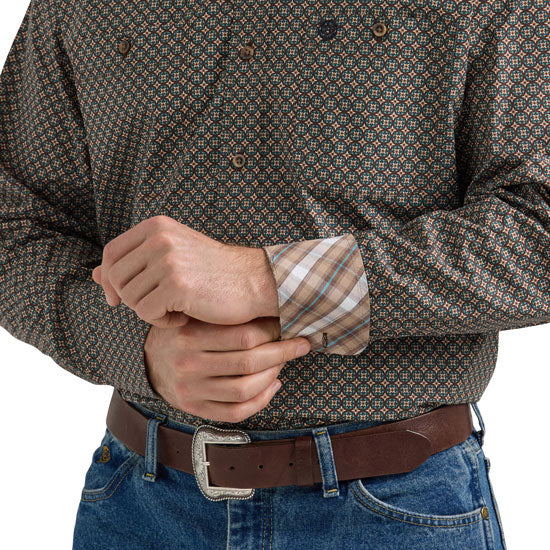 Wrangler George Strait Long Sleeve Button Down Two Pocket Shirt