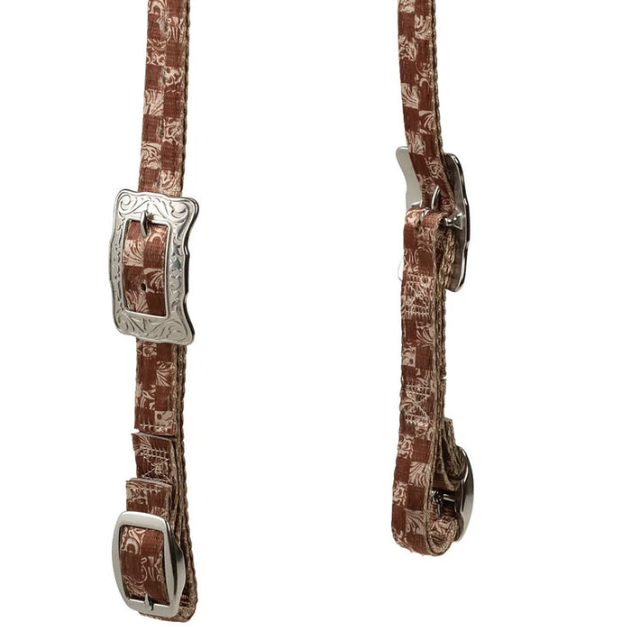 Weaver Leather Checkerboard Pattern Poly Headstall
