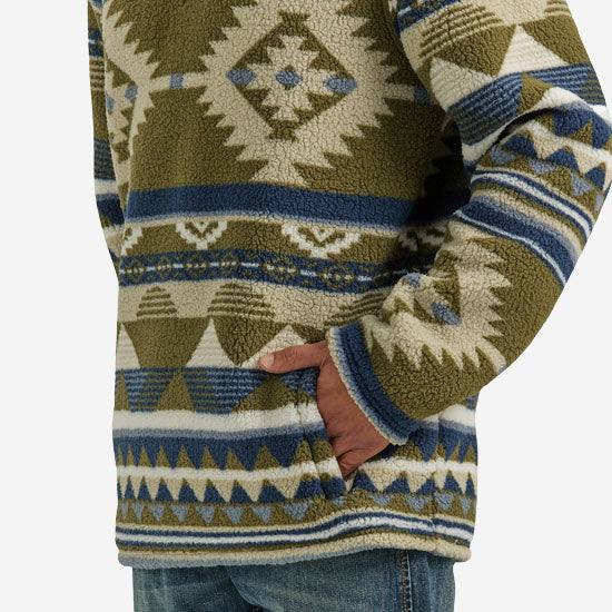 Wrangler Men's 1/4 Zip Sherpa Pullover