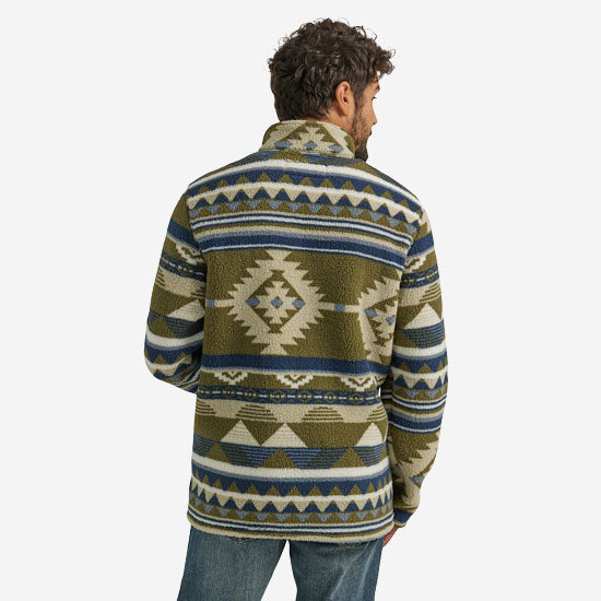 Wrangler Men's 1/4 Zip Sherpa Pullover