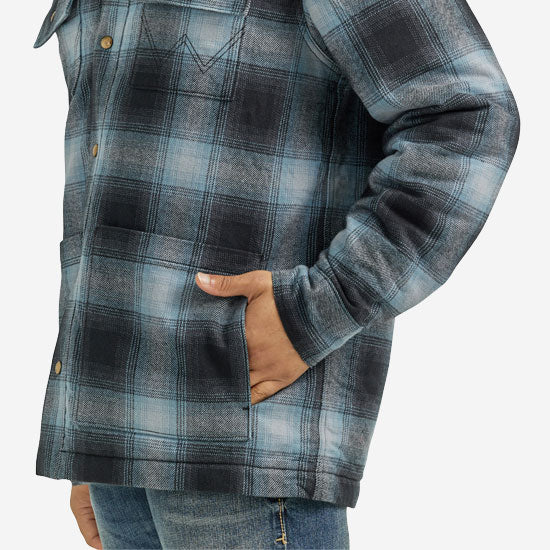 Wrangler Men's Blue Flannel Shirt Jacket