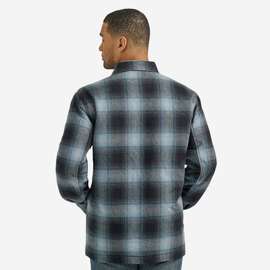 Wrangler Men's Blue Flannel Shirt Jacket