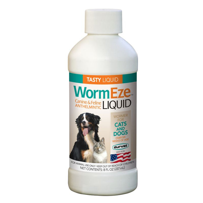 Wormeze Liquid for Dogs and Cats-8oz.
