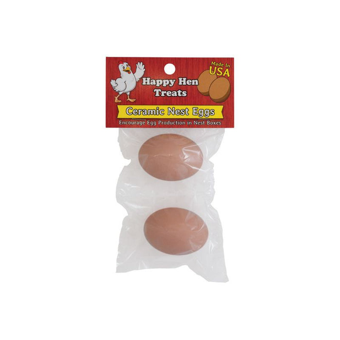 Brown Ceramic Nest Eggs 2 Pack