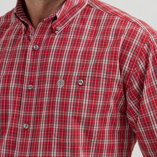 Wrangler George Strait Red Plaid Shirt