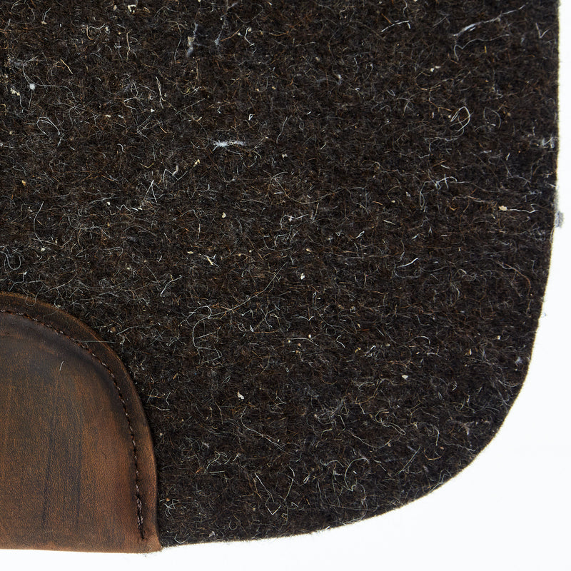 Reinsman 1 Inch Dark Brown Wool Felt Saddle Pad