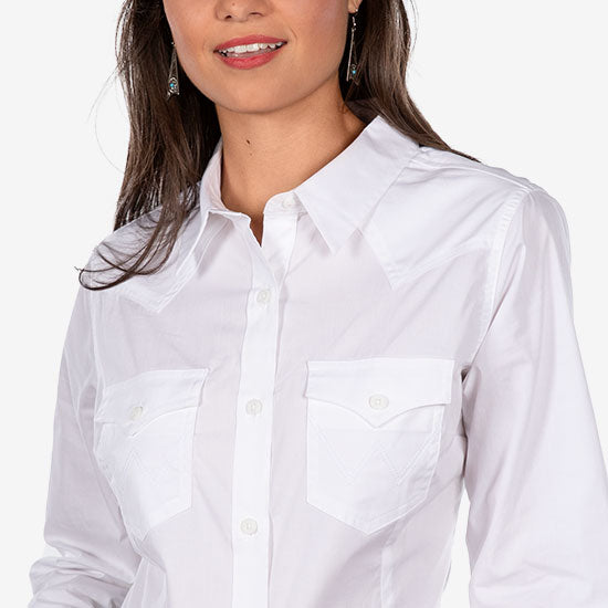 Wrangler Retro Soild White Top