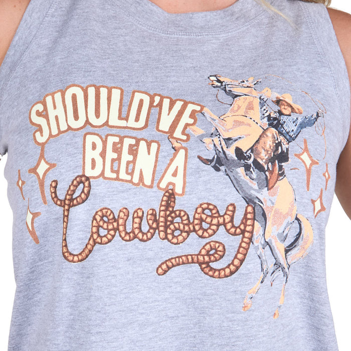 Rodeo Quincy Women's Should've Been A Cowboy Tank