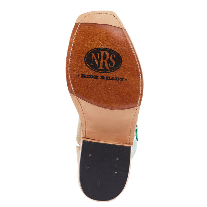 Anderson Bean Men's Ride Ready Tan Crazy Horse Roughout 13 Inch Perfect Lawn Deercow Top