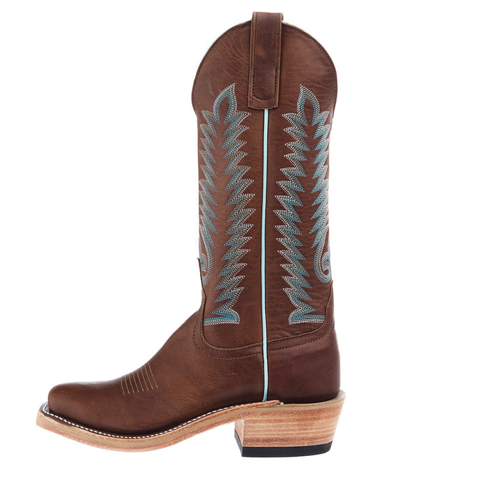 Anderson Bean Women's Dark Brown Stagecoach Vamp with 13in Matching Top