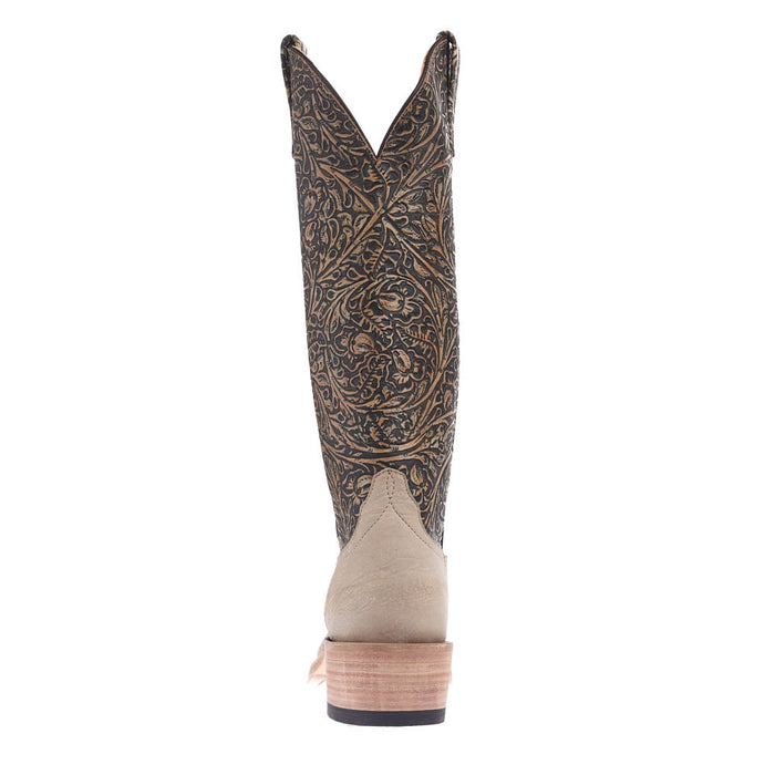 Anderson Bean Women's NRS Ride Ready Natural Marsh Vamp 15in Blacked Tooled Top