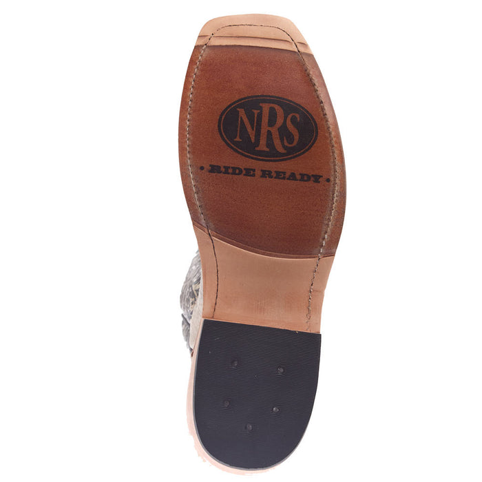 Anderson Bean Women's NRS Ride Ready Natural Marsh Vamp 15in Blacked Tooled Top