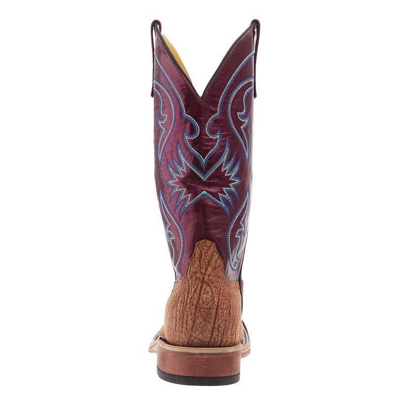 Anderson Bean Men`s Ride Ready Peanut Poseidon Vamp 13in Sangria Kidskin Lustre Top Boot