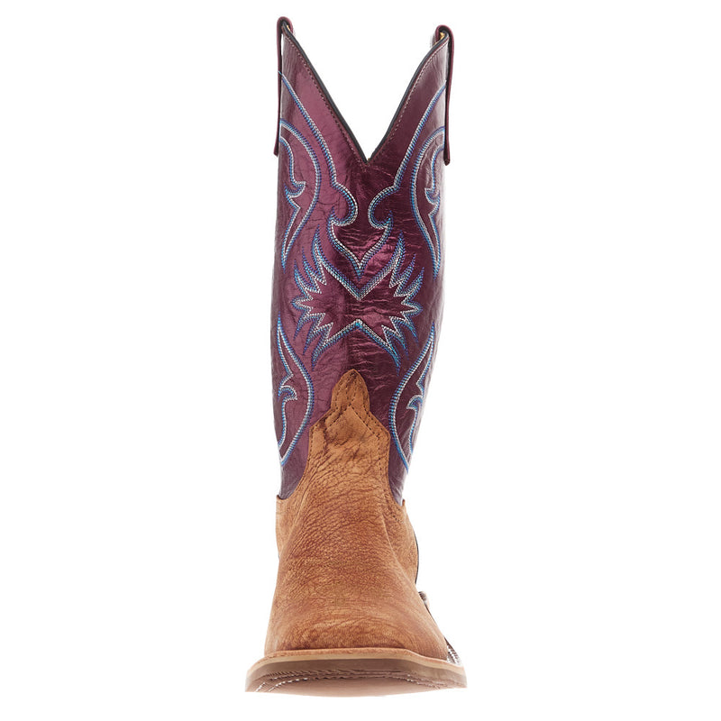 Anderson Bean Men`s Ride Ready Peanut Poseidon Vamp 13in Sangria Kidskin Lustre Top Boot