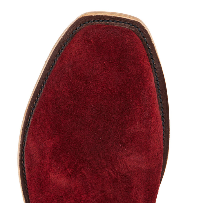 Anderson Bean Men's Ride Ready Red Hot Waxy Kudu Roughout Vamp 13in Black Glove Top Boot