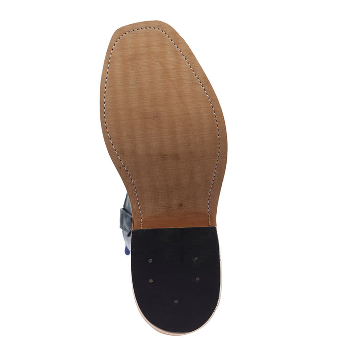 Anderson Bean Men's Ride Ready Eastwood Camel Vamp 15in Barbizon Blue Kidskin Top