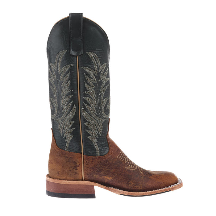 Anderson Bean Men's Cognac Capital Deer Vamp 13in Green Top Boot