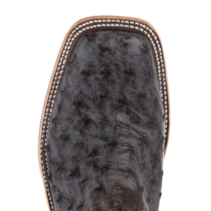 Anderson Bean Men's Nicotine Full Quill Ostrich Vamp 13in Blue Top Boot