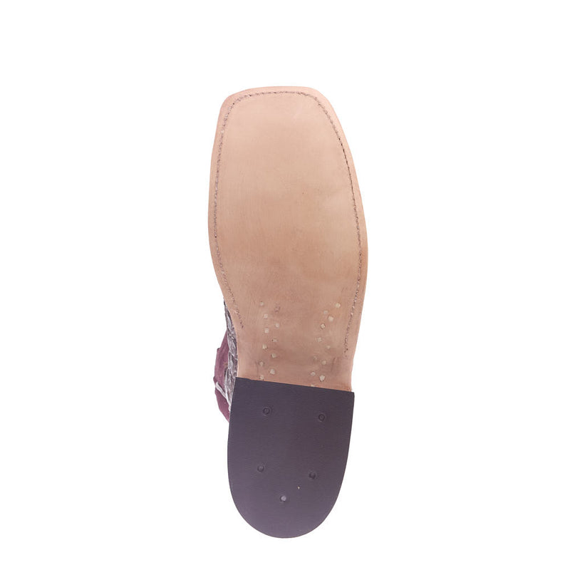 Anderson Bean Women's Brown Lux Caiman Vamp 13in Matador Kidskin Top