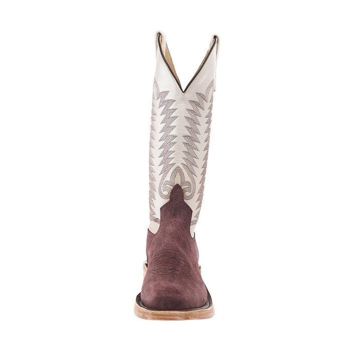 Anderson Bean Women's Ride Ready Burgundy Boar Vamp 13In Shell Kidskin Lustre Top Boot