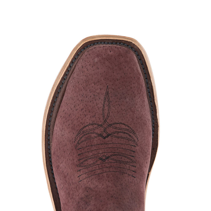 Anderson Bean Women's Ride Ready Burgundy Boar Vamp 13In Shell Kidskin Lustre Top Boot