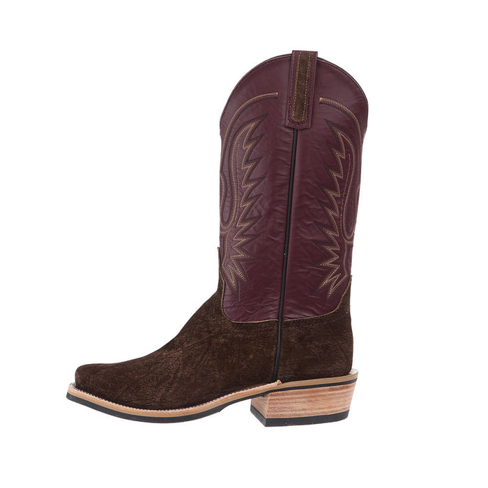 Anderson Bean Men's Ride Ready Chocolate Hippo Vamp 13in Burgundy Glove Top