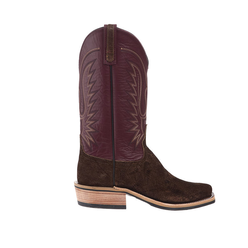 Anderson Bean Men's Ride Ready Chocolate Hippo Vamp 13in Burgundy Glove Top