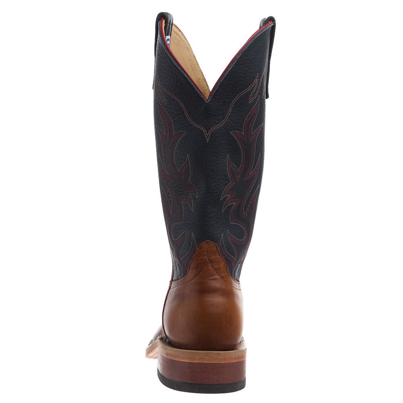 Anderson Bean NRS Ride Ready Tan Horsebutt Vamp 13in Navy Bulldozer Top
