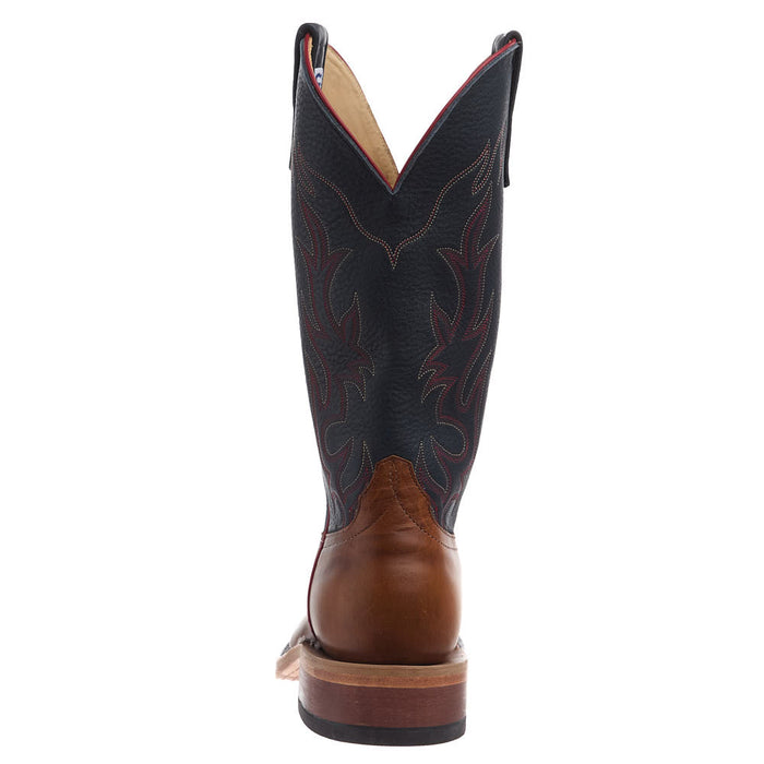 Anderson Bean NRS Ride Ready Tan Horsebutt Vamp 13in Navy Bulldozer To