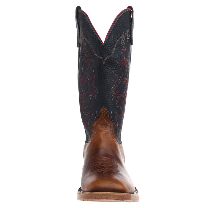 Anderson Bean NRS Ride Ready Tan Horsebutt Vamp 13in Navy Bulldozer Top