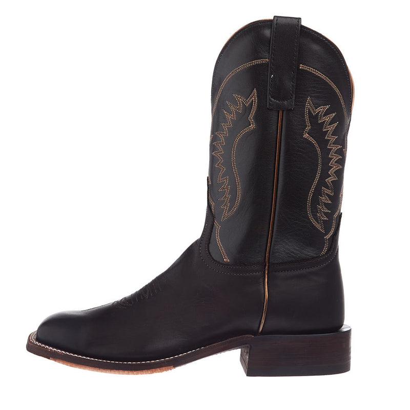Anderson Bean Men's NRS Ride Ready Lite Chocolate Aniline Vamp 11in Black Kidskin Lustre Top