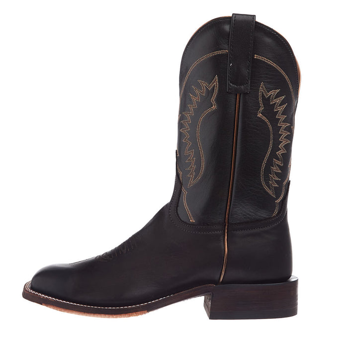 Anderson Bean Men's NRS Ride Ready Lite Chocolate Aniline Vamp 11in Black Kidskin Lustre Top