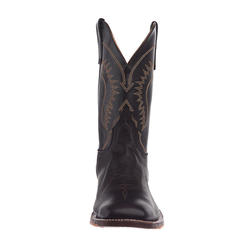 Anderson Bean Men's NRS Ride Ready Lite Chocolate Aniline Vamp 11in Black Kidskin Lustre Top