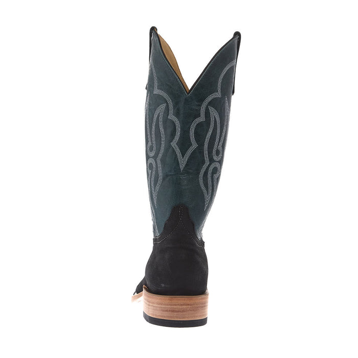 Anderson Bean Men's Ride Ready Lite Black Suave Goat Vamp 13in Teal Fainting Goat Top