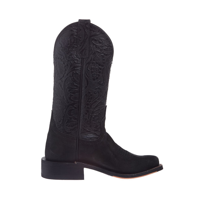 Anderson Bean Women's NRS Ride Ready Lite Black Suave Goat Vamp 12in Black Embossed Top