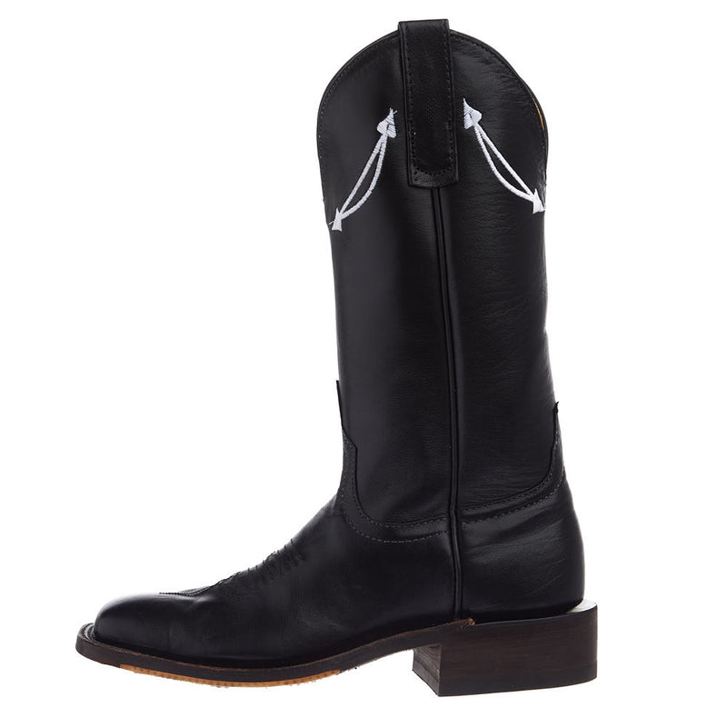 Anderson Bean Women's NRS Ride Ready Lite Black Sleek Buffalo Vamp 12in Matching Top