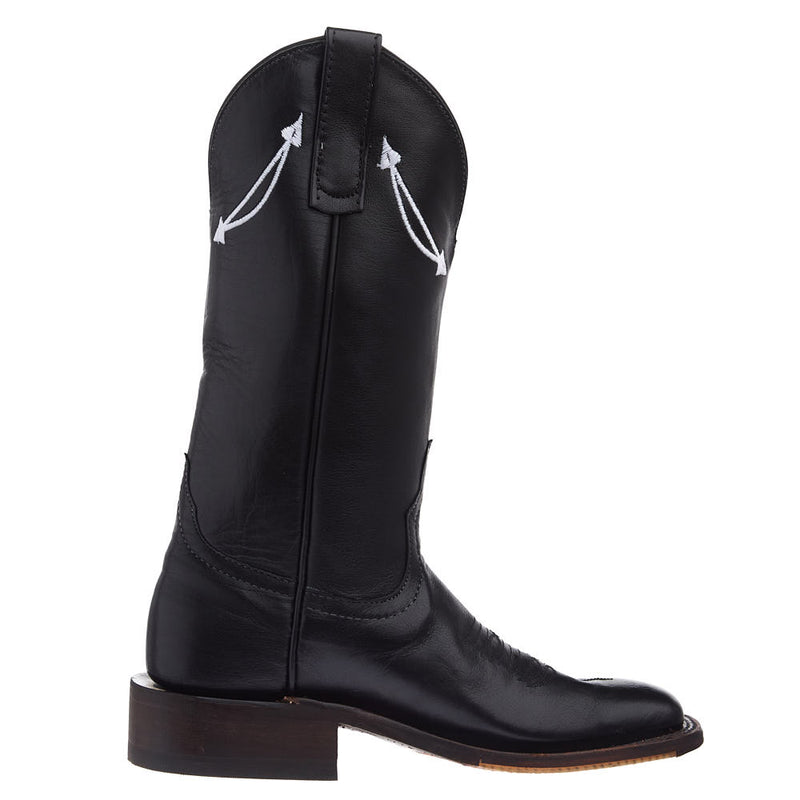 Anderson Bean Women's NRS Ride Ready Lite Black Sleek Buffalo Vamp 12in Matching Top