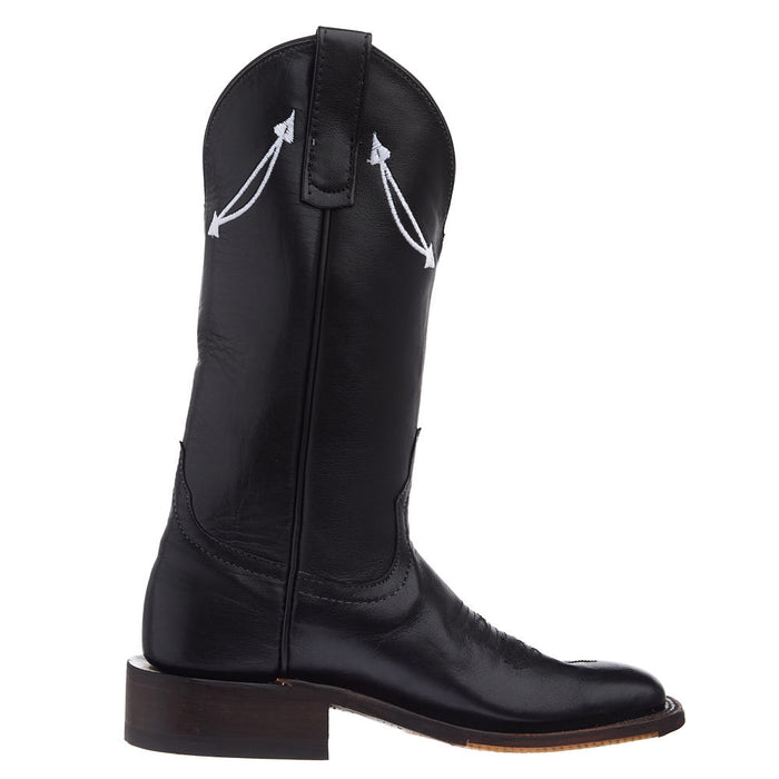 Anderson Bean Women's NRS Ride Ready Lite Black Sleek Buffalo Vamp 12in Matching Top