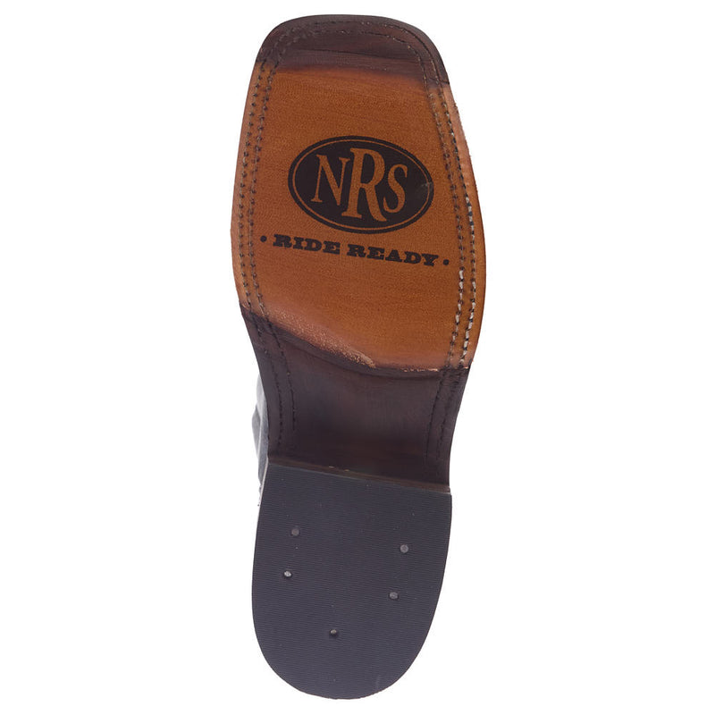 Anderson Bean Women's NRS Ride Ready Lite Black Sleek Buffalo Vamp 12in Matching Top