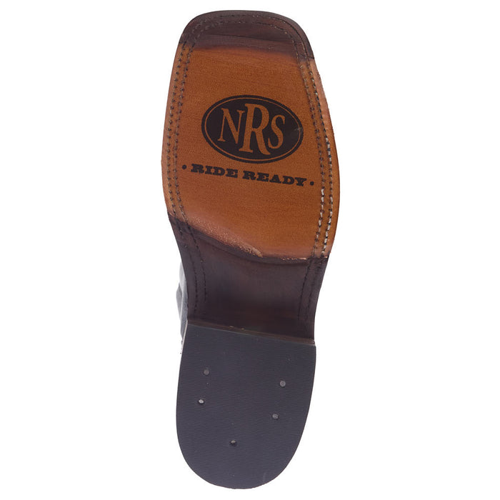 Anderson Bean Women's NRS Ride Ready Lite Black Sleek Buffalo Vamp 12in Matching Top