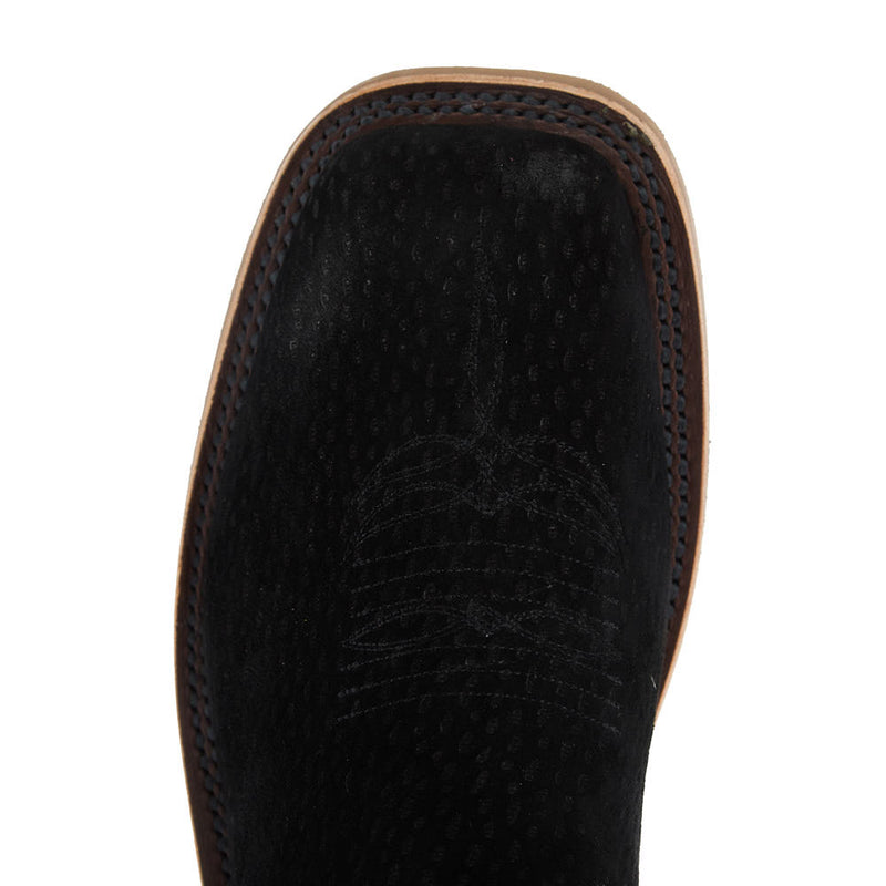 Anderson Bean Women's Ride Ready Black Carpincho Vamp 13in Cool Gelato Top Boot