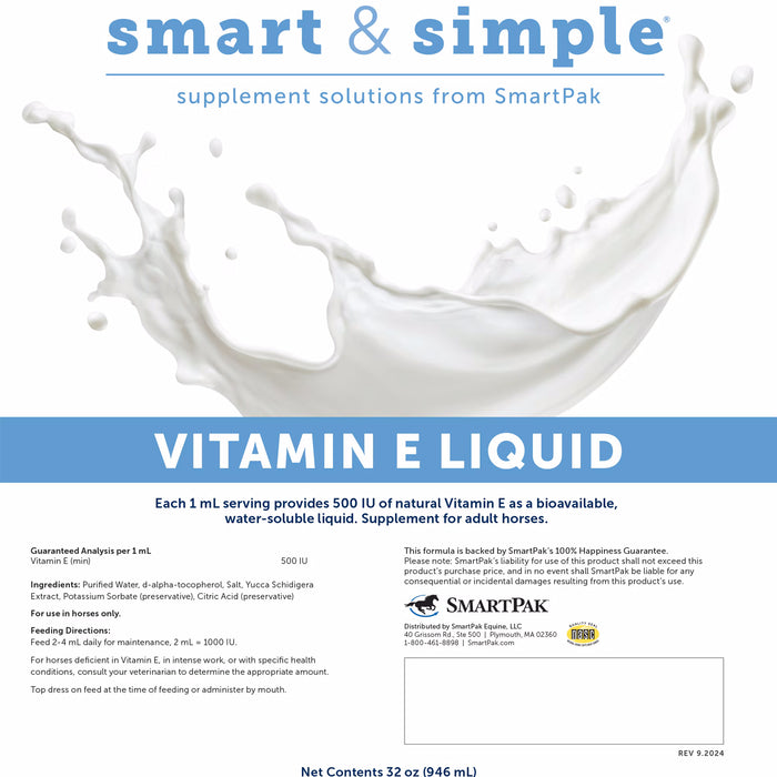 Smartequine Smart & Simple Vitamin E Liquid 56 LiquidPaks