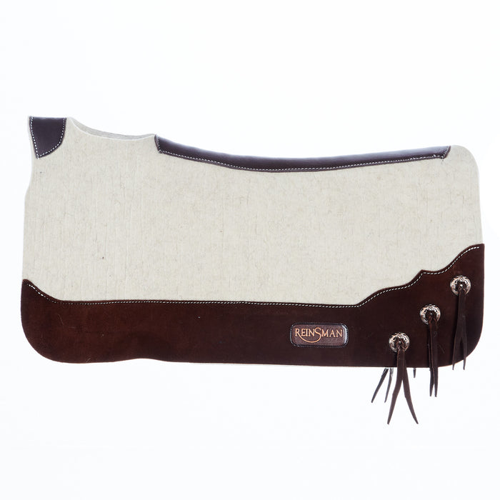 Reinsman 3/4 Inch Limited Edition Apex Western Sun Contour Felt Saddle Pad with Latigo Strings