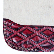 Reinsman 3/4 Inch Apex Performance Contour Felt Saddle Pad with Ruby Diamond Wear Leathers